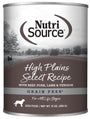 NutriSource Grain Free High Plains Select Canned Dog Food