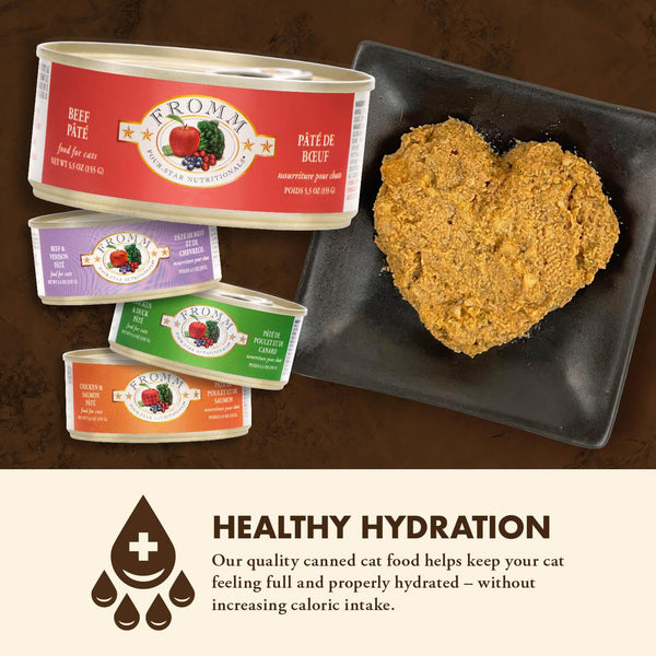 Fromm Four-Star Nutritionals Beef Pate Wet Cat Food Can