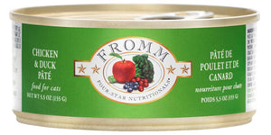 Fromm Four-Star Nutritionals Chicken & Duck Pate Wet Cat Food Can