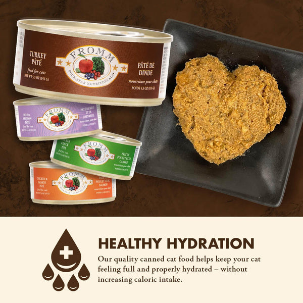 Fromm Four-Star Nutritionals Turkey Pate Wet Cat Food Can