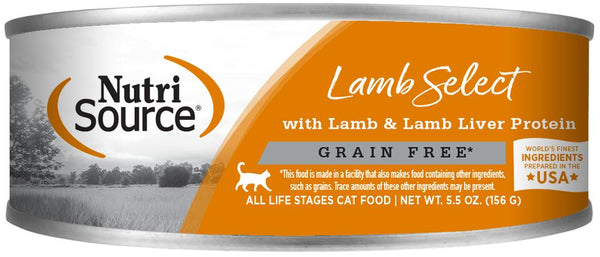 Nourriture pour chats en conserve NutriSource Agneau et foie d'agneau sans grains