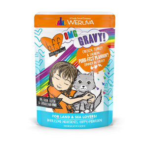 BFF OMG GRAVY Chicken, Turkey, & Salmon Purr-Fect Plannin'! Dinner in Gravy Wet Cat Food Pouch
