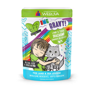 BFF OMG GRAVY Lamb & Tuna Shazaam! Dinner in Gravy Wet Cat Food Pouch