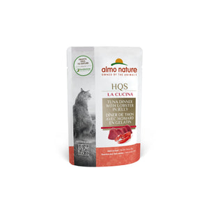 Almo Nature HQS La Cucina Tuna Dinner with Lobster in Jelly Wet Cat Food Pouch