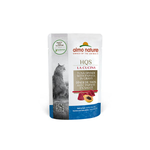 Almo Nature HQS La Cucina Tuna Dinner with Papaya in Gravy Wet Cat Food Pouch
