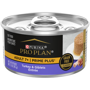 Purina Pro Plan Prime Plus Adulte 7+ Dinde et Abats Entrée Classique Pâtée pour chats en conserve
