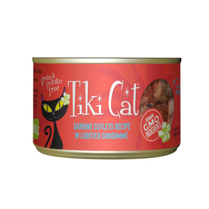 Tiki Cat Grill Bora Bora Sardine Cutlets in Lobster Consomme Canned Cat Food