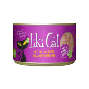 Tiki Cat Luau Wild Salmon Recipe in Salmon Consomme