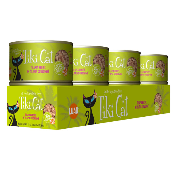 Tiki Cat Luau Kapi'Olani Tilapia in Tilapia Consomme Canned Cat Food