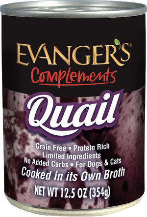 Evanger's Complements Quail Wet Dog & Cat Food