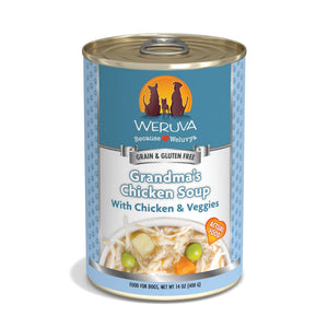 Weruva Classic Dog Grandma's Chicken Soup with Chicken & Veggies Wet Dog Food Can