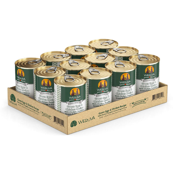 Weruva Classic Dog Green Eggs & Chicken Recipe with Chicken, Pumpkin, Greens & Egg in Gravy Wet Dog Food Can