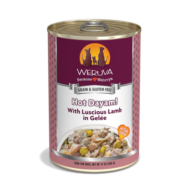 Weruva Classic Dog Hot Dayam! with Luscious Lamb in Gelee Wet Dog Food Can