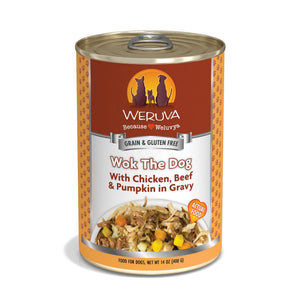 Weruva Classic Dog Wok The Dog with Chicken, Beef & Pumpkin in Gravy Wet Dog Food Can