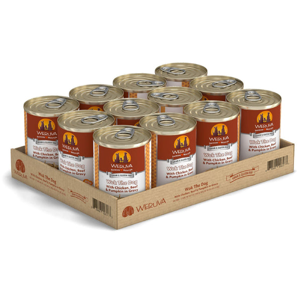 Weruva Classic Dog Wok The Dog with Chicken, Beef & Pumpkin in Gravy Wet Dog Food Can
