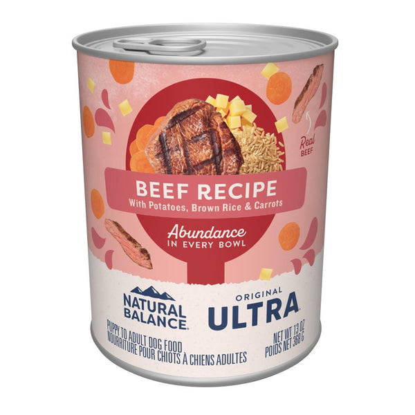 Natural Balance Original Ultra Beef Recipe Wet Dog Food Can
