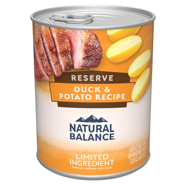 Natural Balance Limited Ingredient Reserve Duck & Potato Recipe Wet Dog Food Can