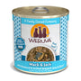 Weruva Classic Mack & Jack pour chat avec maquereau et thon listao grillé en sauce Boîte de nourriture humide pour chats