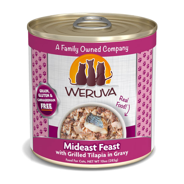 Weruva Classic Cat Mideast Feast with Grilled Tilapia in Gravy Wet Cat Food Can