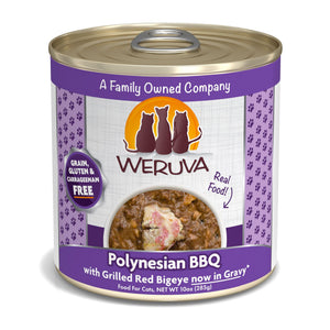 Weruva Classic Cat Polynesian BBQ with Grilled Red Bigeye in Gravy Wet Cat Food Can