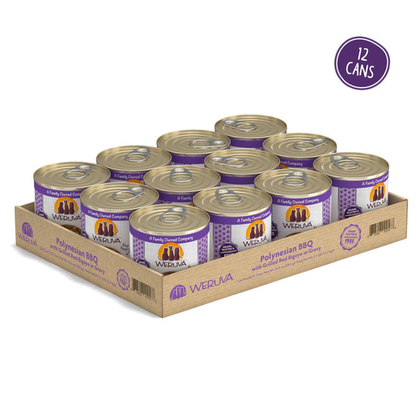 Weruva Classic Cat Polynesian BBQ with Grilled Red Bigeye in Gravy Wet Cat Food Can