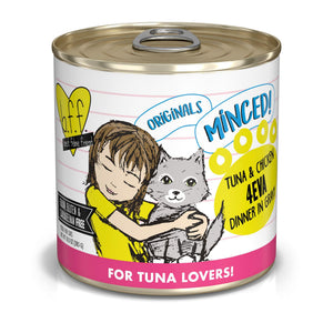 BFF MINCED Tuna & Chicken 4Eva Dinner in Gravy Wet Cat Food Can