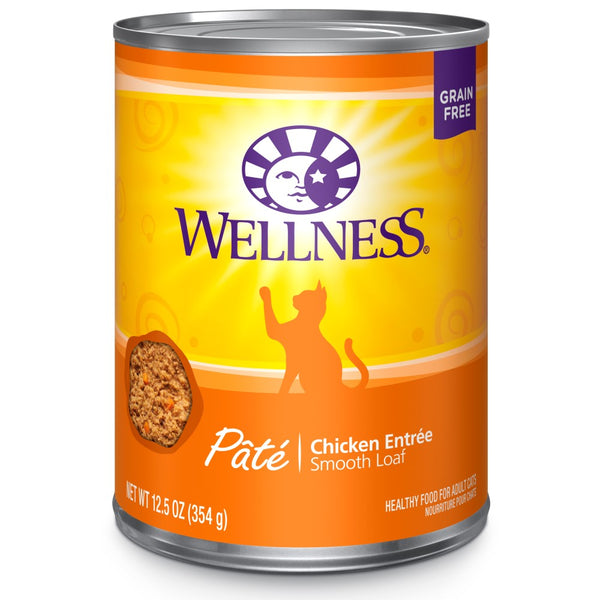 Wellness Complete Health Pate Chicken Entree Grain-Free Wet Cat Food Cans