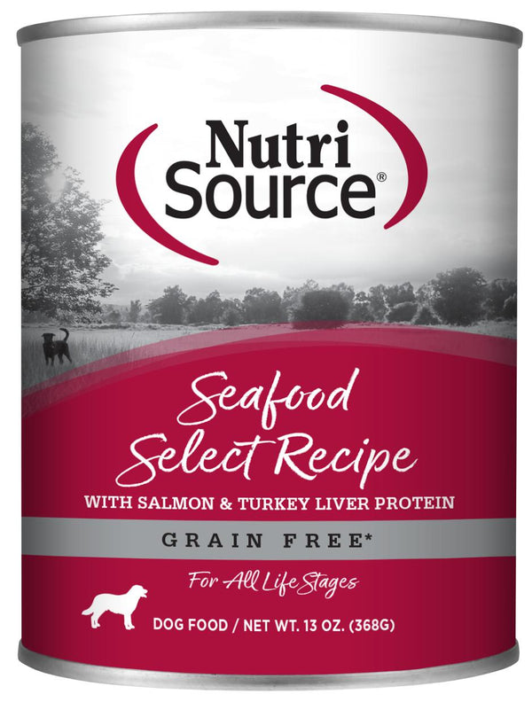 NutriSource Grain Free Seafood Select Formula Canned Dog Food