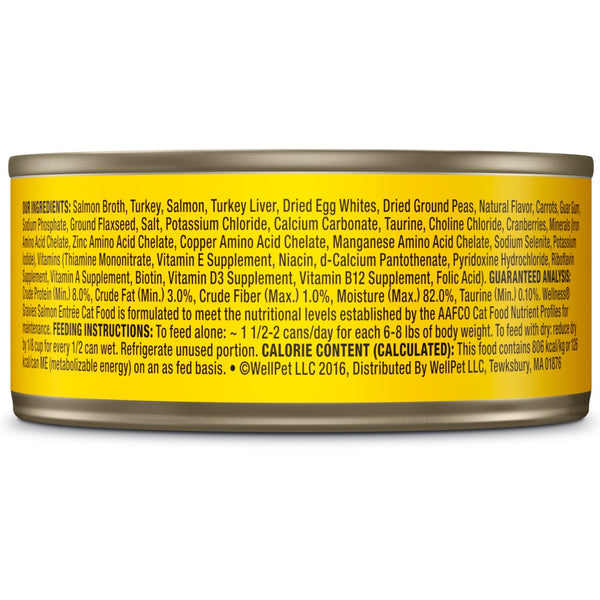 Wellness Complete Health Grain-Free Gravies Salmon Entree Wet Cat Food Cans
