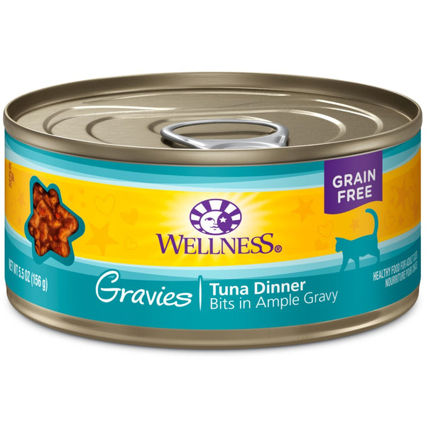 Wellness Complete Health Grain-Free Gravies Tuna Dinner Wet Cat Food Cans
