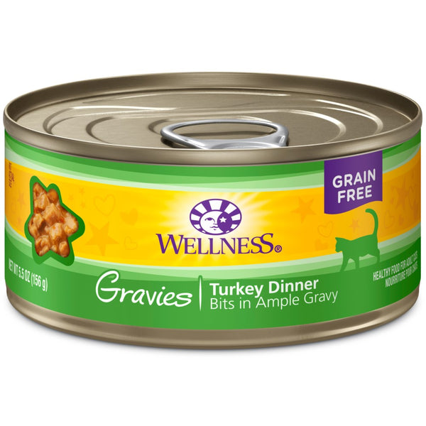 Wellness Complete Health Grain-Free Gravies Turkey Dinner Wet Cat Food Cans