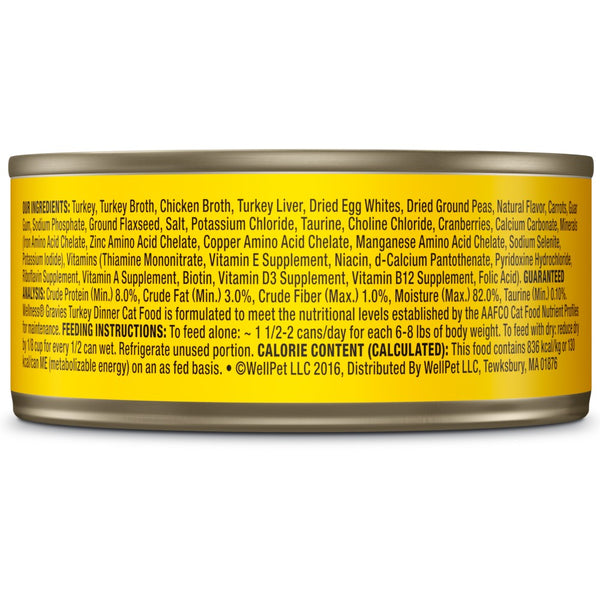 Wellness Complete Health Grain-Free Gravies Turkey Dinner Wet Cat Food Cans