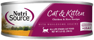 NutriSource Cat and Kitten Chicken and Rice Canned Cat Food