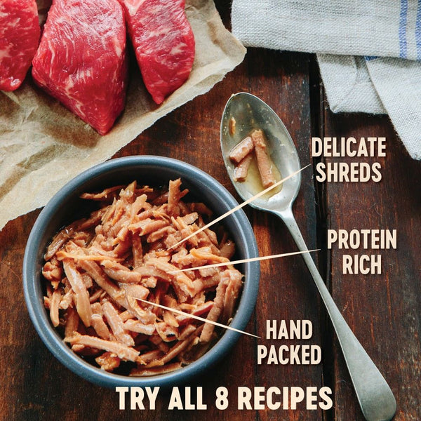 Wellness CORE Signature Selects Shredded Boneless Chicken & Turkey Entree in Sauce Grain-Free Wet Cat Food Cans