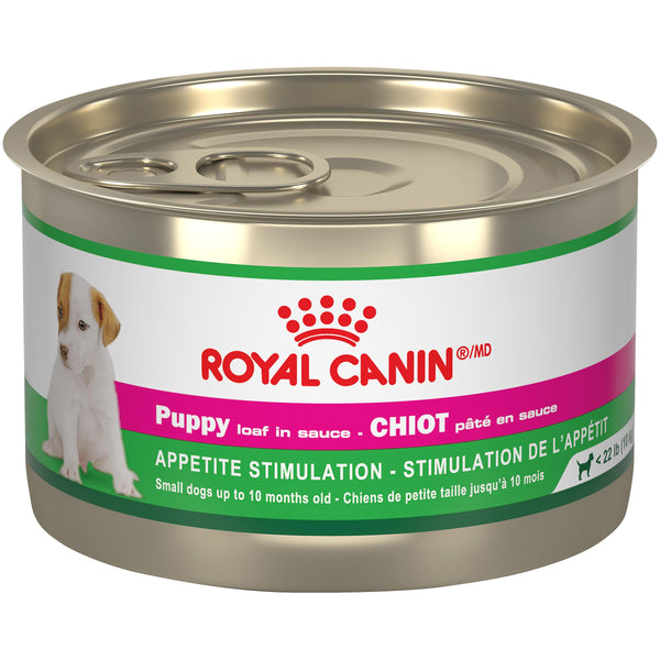 Royal Canin Canine Health Nutrition Stimulation de l'appétit Puppy Loaf en sauce Nourriture humide pour chiots en boîte (CA)
