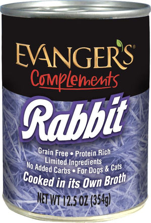 Evanger's Complements Rabbit Wet Dog & Cat Food