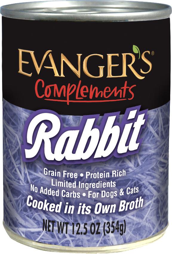 Evanger's Complements Rabbit Wet Dog & Cat Food