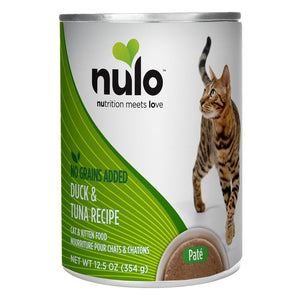 Nulo Cat Freestyle Pate Duck & Tuna Recipe Grain-Free Wet Cat Food Can