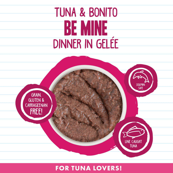 BFF MINCED Tuna & Bonito Be Mine Dinner in Gelee Wet Cat Food Can