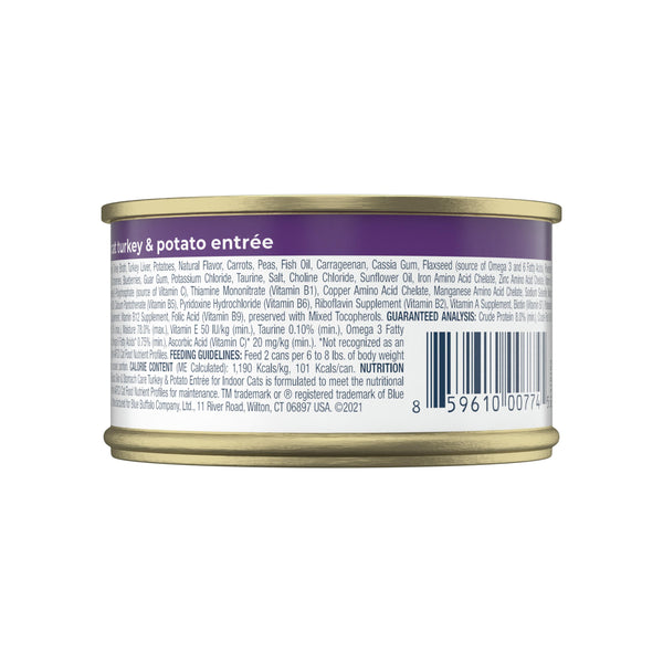 Blue Buffalo Basics Skin & Stomach Care Natural Turkey & Potato Entree Indoor Adult Grain-Free Wet Cat Food