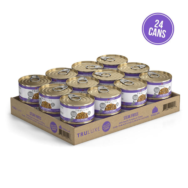 TRULUXE Steak Frites Dinner with Beef & Pumpkin in Gravy Wet Cat Food Can