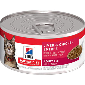 Hill's Science Diet Adult Liver & Chicken Entree Wet Cat Food