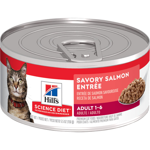 Hill's Science Diet Adult Savory Salmon Entree Wet Cat Food
