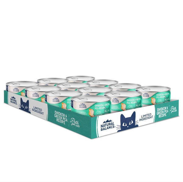 Natural Balance Limited Ingredient Chicken & Green Pea Wet Cat Food Can