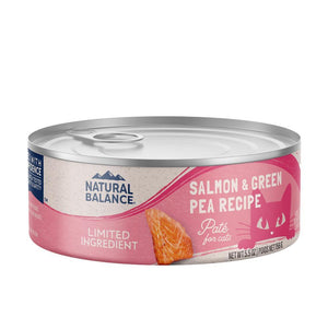 Natural Balance Limited Ingredient Salmon & Green Pea Pate Wet Cat Food Can