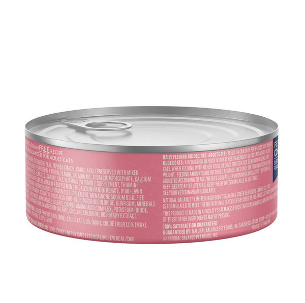 Natural Balance Limited Ingredient Salmon & Green Pea Pate Wet Cat Food Can