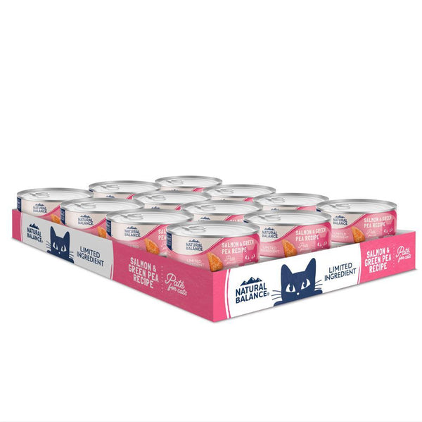 Natural Balance Limited Ingredient Salmon & Green Pea Pate Wet Cat Food Can
