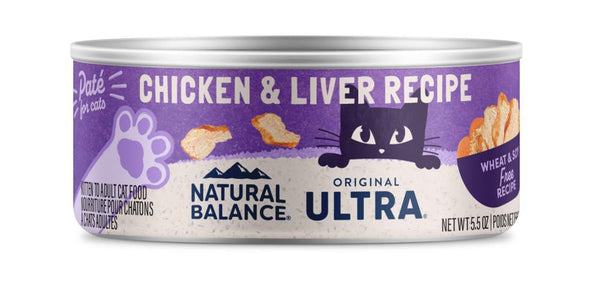 Natural Balance Original Ultra Chicken & Liver Pate Recipe Wet Cat Food Can