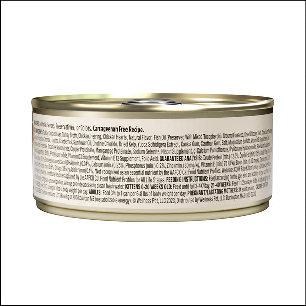 Wellness CORE Pate Turkey & Chicken Liver Natural Grain-Free Kitten Wet Cat Food Can