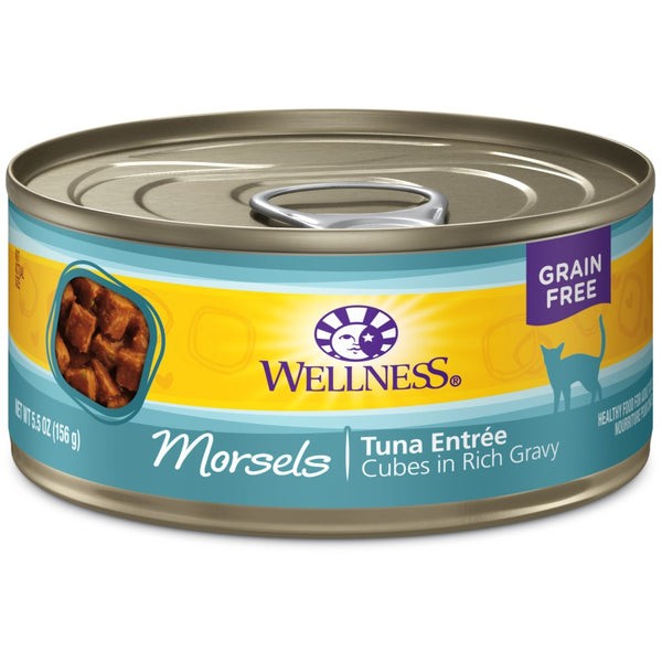 Wellness Complete Health Grain-Free Morsels Tuna Entree Wet Cat Food Cans